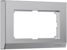 Рамка универсальная Werkel Stark для 1-м. 2 мод. розетки серебро картинка